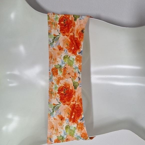 SHENHE Bandeau Two Piece Bikini Set Floral Strapless O Ring Medium NEW - Picture 9 of 10